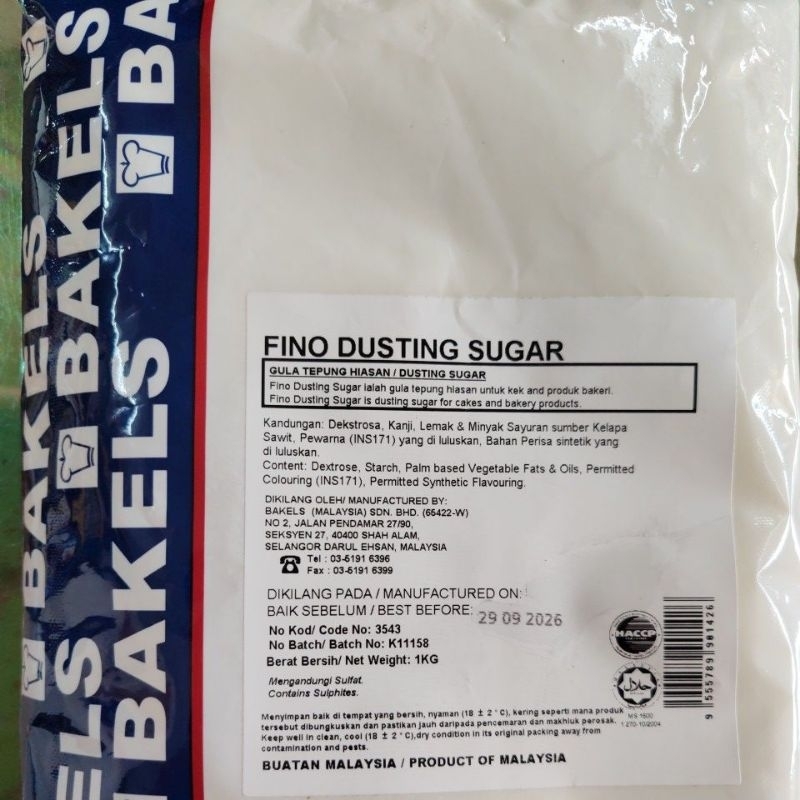 Fino Dusting Sugar 1KG Snow Powder | Shopee Malaysia