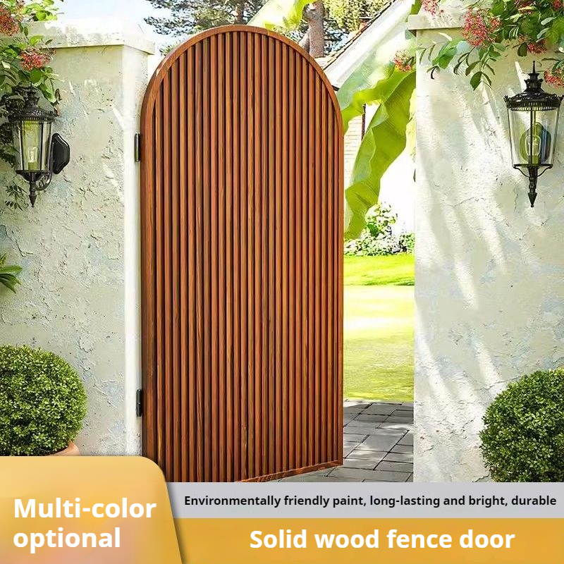 Outdoor antiseptic wood courtyard fence small gate garden fence gate ...