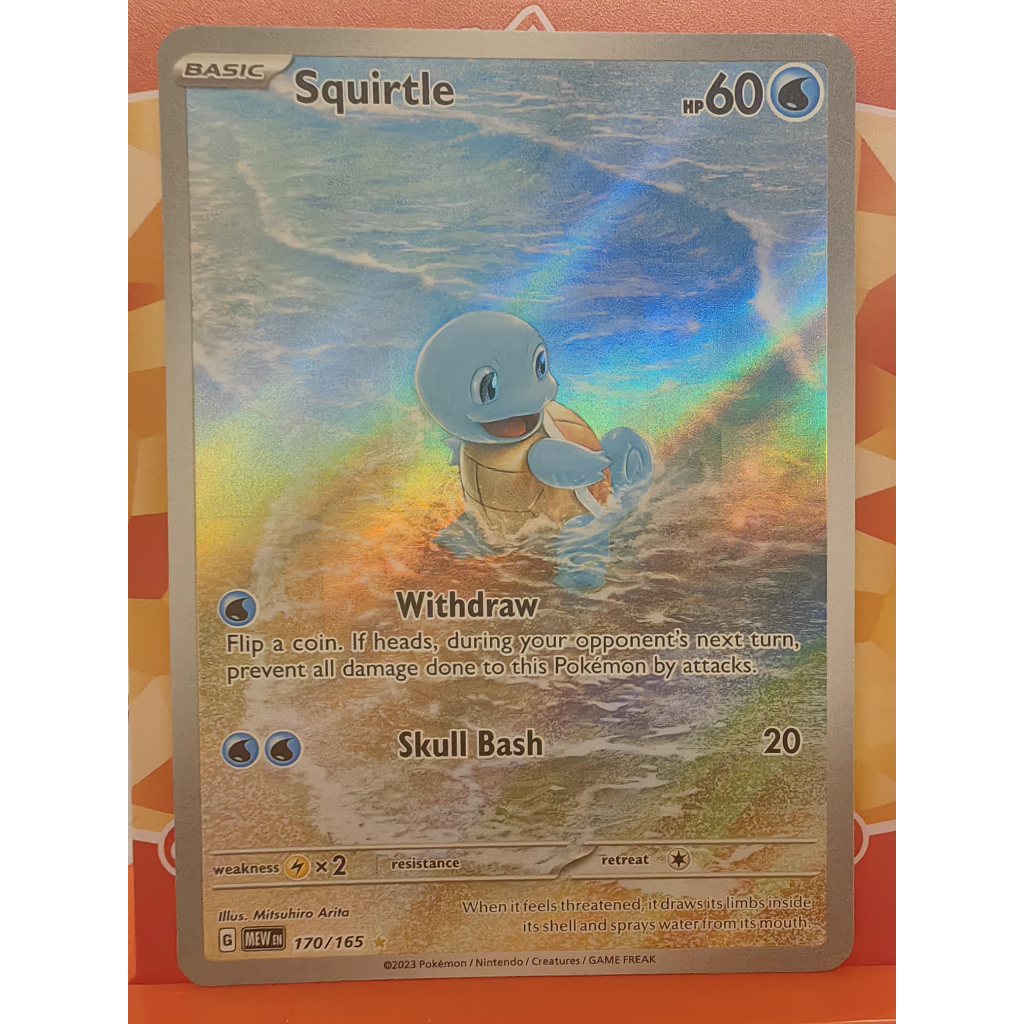Squirtle [AR] 170/165 SV2a Pokemon 151 Japan Card Scarlet Violet - Foto 12