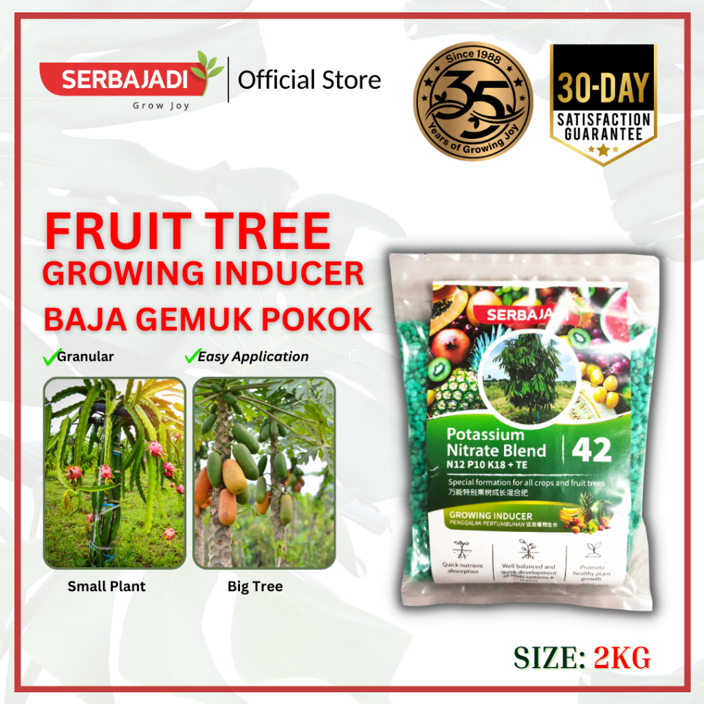 Serbajadi Fruit Tree Growing Inducer 42 Fertiliser Growing Fertiliser ...