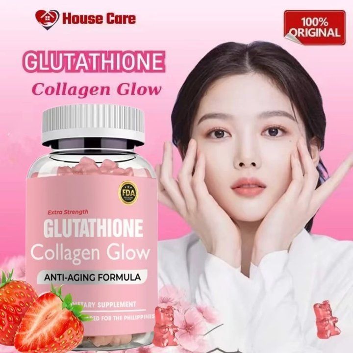 Strawberry Gummy Glutathione Collagen Brightening Anti-Aging Skin Whitening  Containing Collagen Vitamin 60 Tablets | Shopee Malaysia