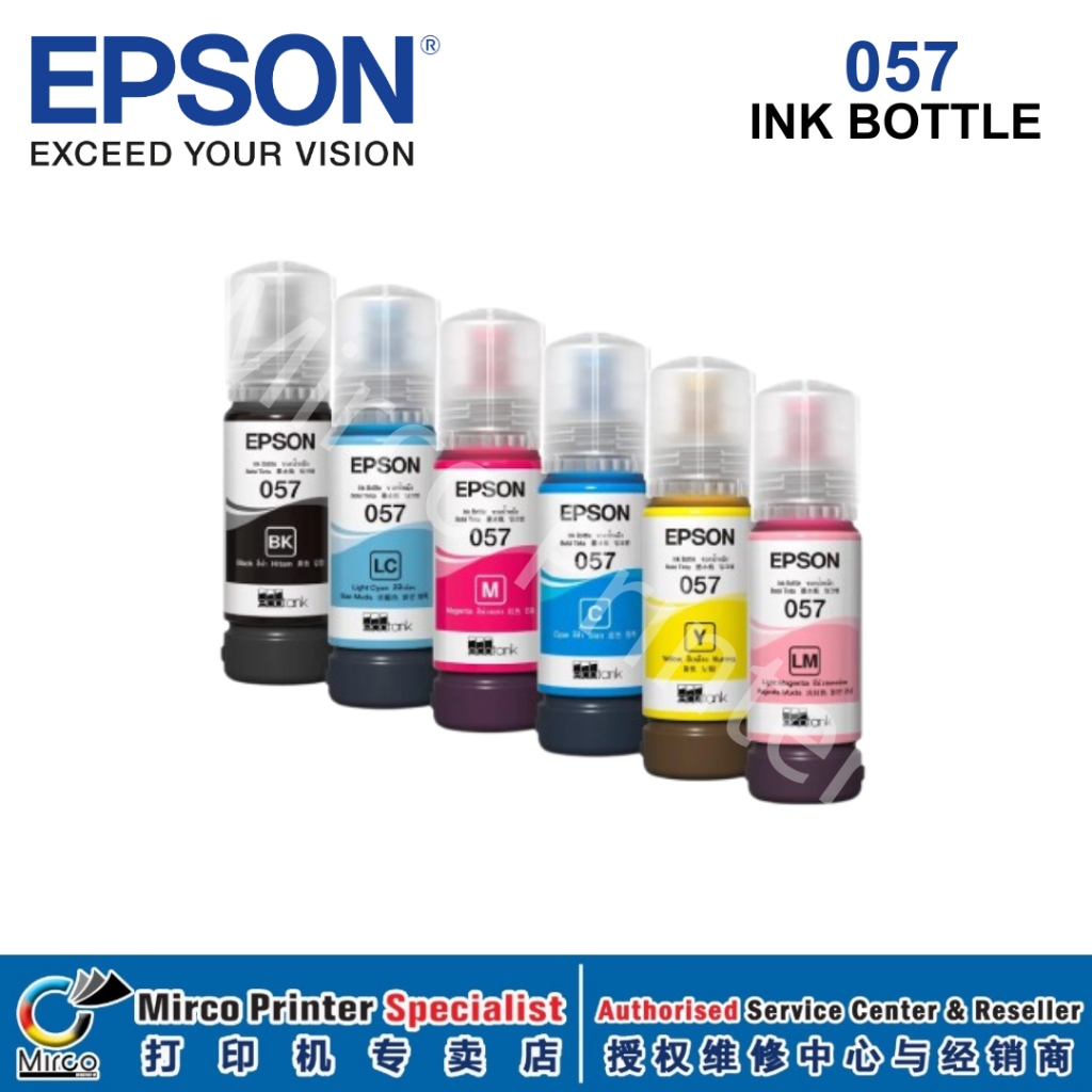 Without Box~Epson 057 Original Ink Bottle 70ml (1set) | Shopee Malaysia