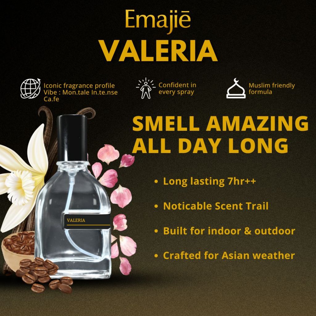 EMAJIE VALERIA Perfume for Men & Women 30ml Long Lasting Muslim ...