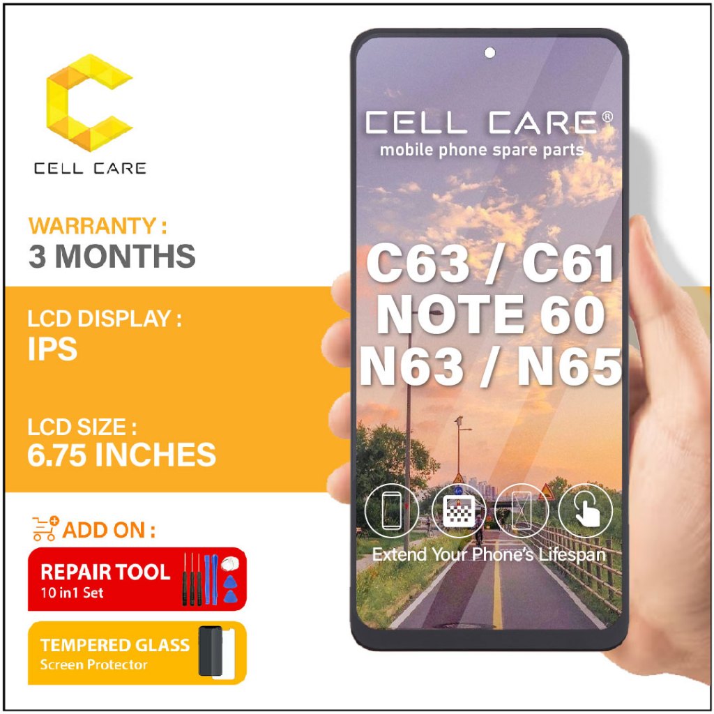 Lcd For Realme C63 / C61 Rmx3939 / Realme Note 60 / Note 60X / Narzo ...