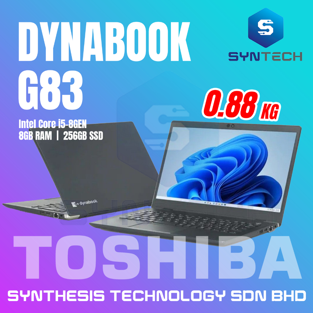 🔥0.8KG RINGAN SUPER SLIM🔥 TOSHIBA DYNABOOK G83 I5 /I7 - 8/10/ 11