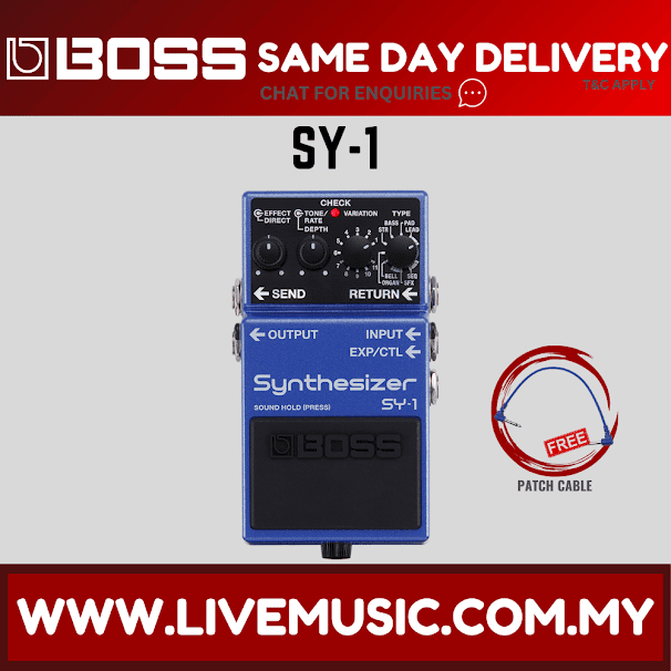 Boss SY-1 Guitar Synthesizer Pedal (SY1) | Shopee Malaysia