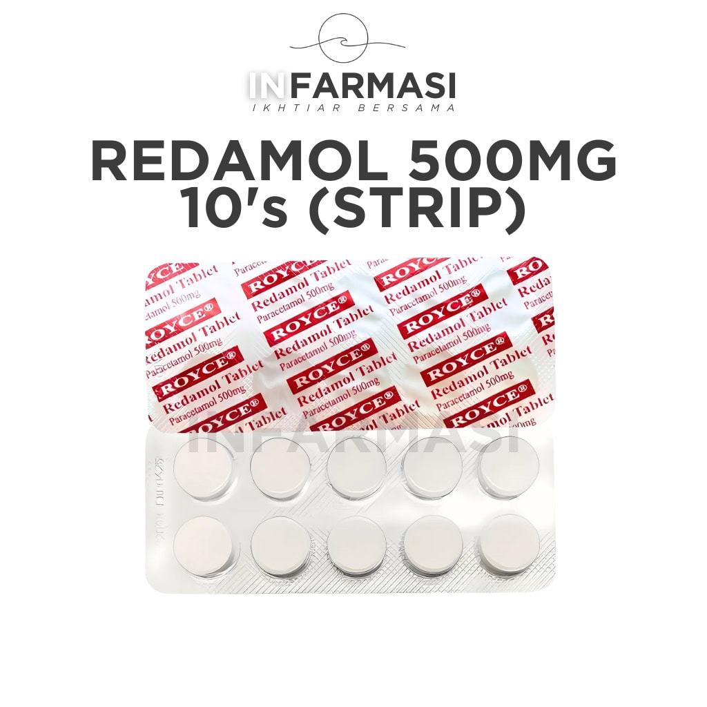 Redamol Paracetamol 500mg 10’s (Strip) | Ubat Tablet Demam, Sakit ...