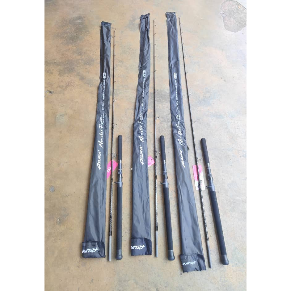 ASUKA MONSTER FIGHTER SPINNING/ BAITCASTING(BC) FISHING ROD | Shopee ...