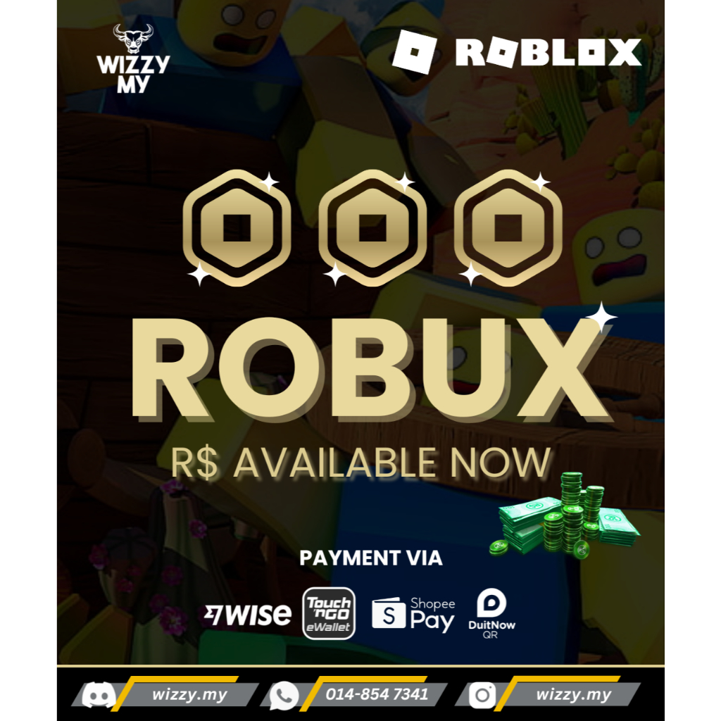 PC Roblox Gift Card Instant Robux ROBUX 100% ORIGINAL REAL | Shopee ...