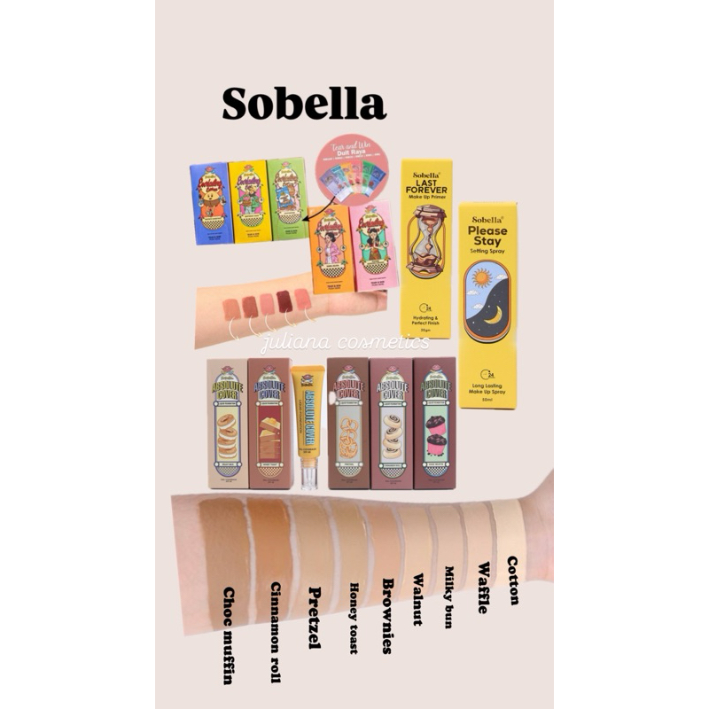 SOBELLA FOUNDATION | PRIMER | SETTING SPRAY | LIPMATTE HOT EDITION ...