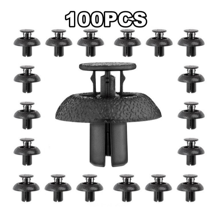 100PCS Car Clip Bumper Fastener Clip 7mm Vios NCP150 NCP93 Estima ...