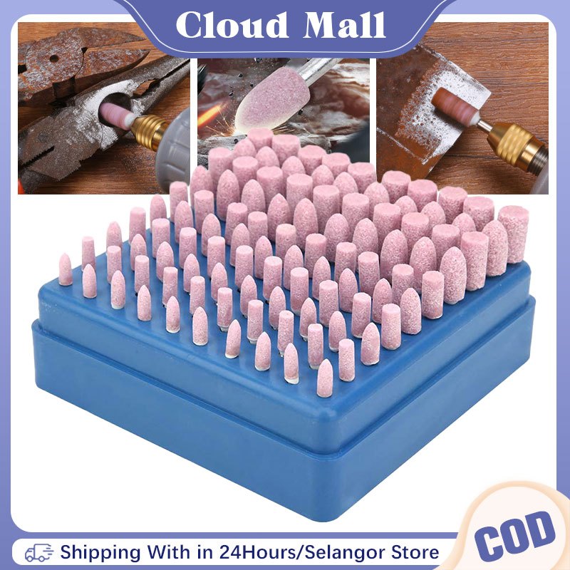 100pcs Mounted Stone Drill Bit Set Head Tool Burr Grinding Stone ...