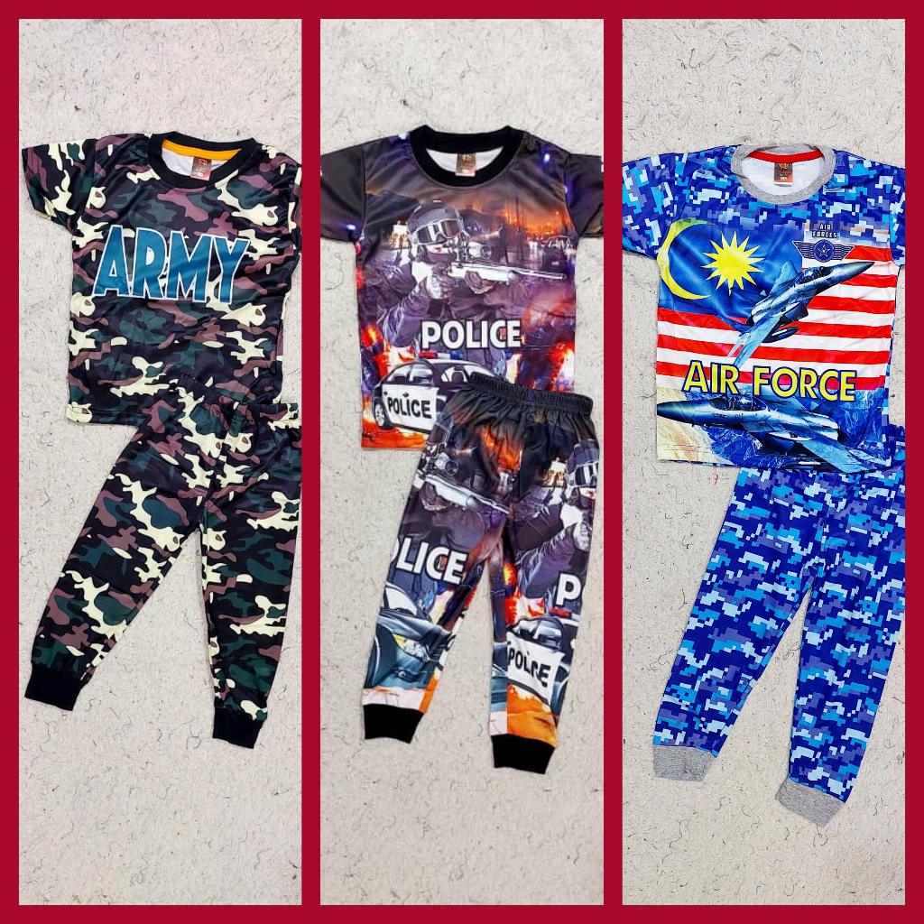 Set Uniform Pyjamas 1-8Y /Set Baju Tidur Budak Lelaki Uniforms | Shopee ...