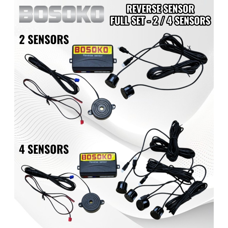 BOSOKO Universal Reverse Sensor Full Set (1 Set) | Shopee Malaysia