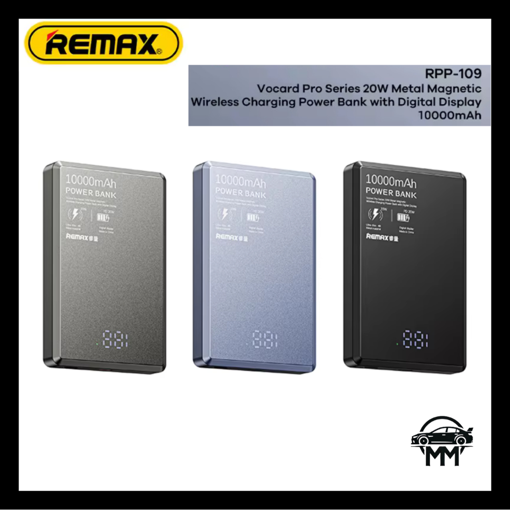 REMAX RPP-109 10000mAh Vocard Pro Series PD Magnetic Wireless Power ...