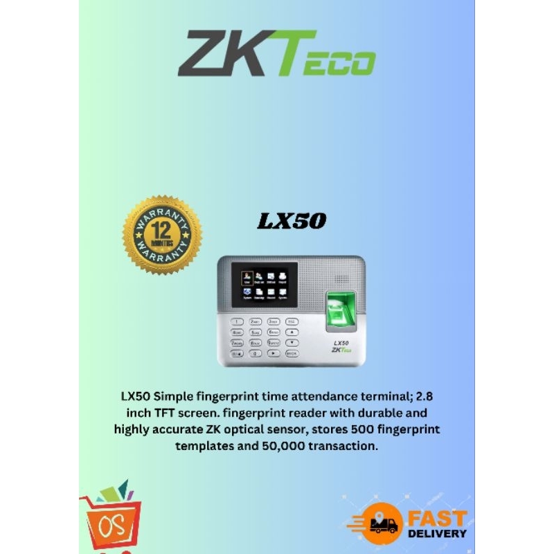 *ZKTeco, LX50, ZKTECO TIME ATTENDANCE TERMINALS | Shopee Malaysia
