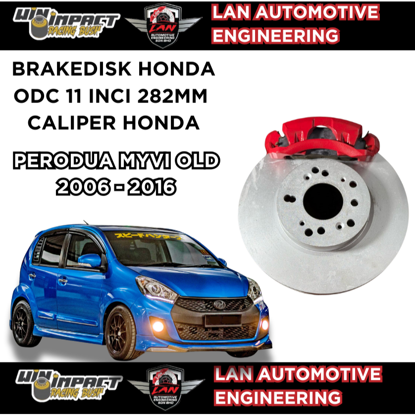 [DEPAN SAHAJA] MYVI RIM 15 6.5 JJ UPGRADE TO BREAKDISK HONDA 11 INCI ...