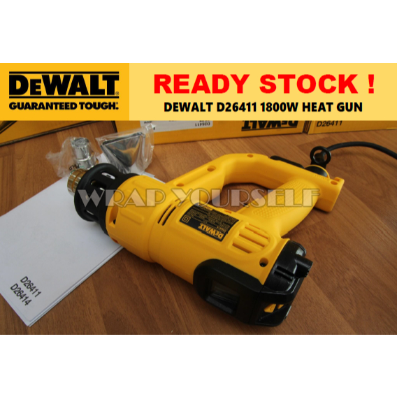 DEWALT D26411-GB 1800W Heat Gun – 240V With Dual Airflow Settings, Variable Cone Attachments For Paint Stripping And Adhesive Removal