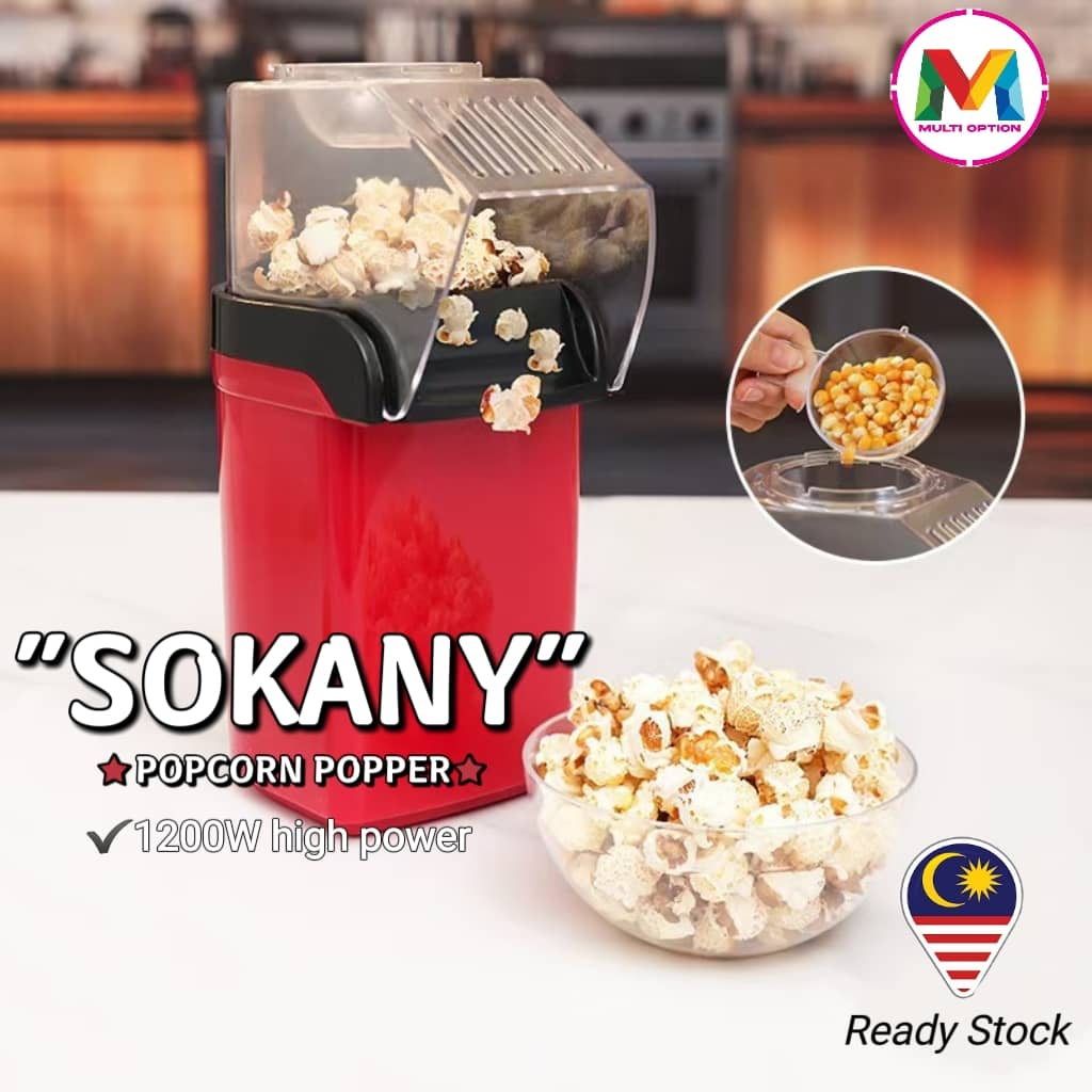 PEMBUAT POPCORN SOKANY POPCORN MAKER 1200W ELECTRIC MACHINE PORTABLE ...