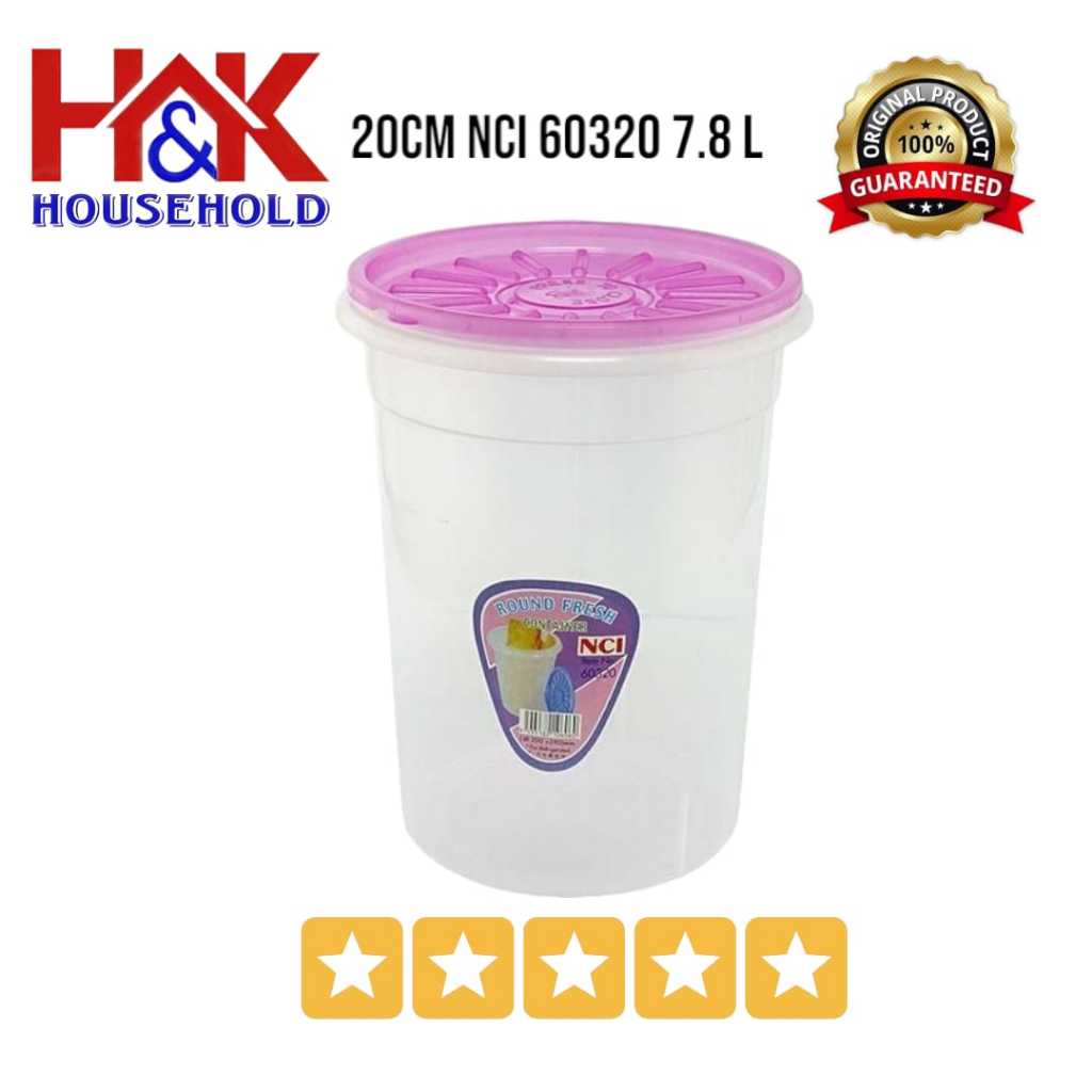 NCI Airtight Kedap udara Bekas Plastic Bekas Makanan Plastic Round ...