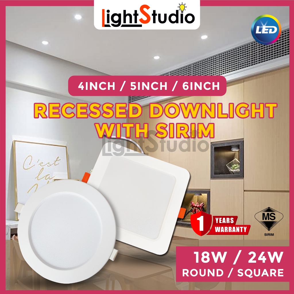 [1 YEAR WARRANTY+SIRIM] LED Recessed Downlight (RD/SQ) 4