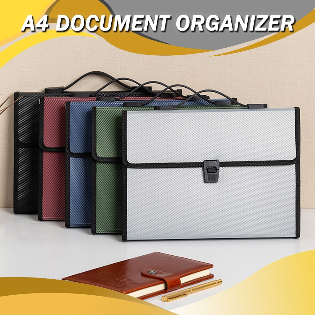 A4 Document Organizer Paper Storage Expanding File Folder Portfolio ...