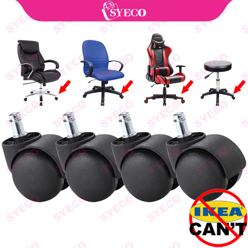 Heavy Duty Office Chair Roller Replacement Set gaming Chair Wheel Chair ...