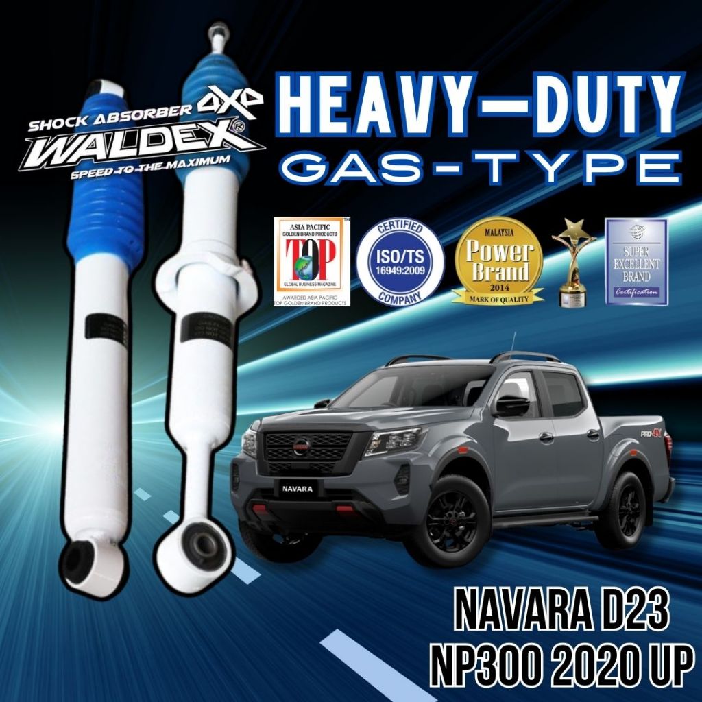 WALDEX Oil Heavy Duty Shock Absorber Navara Pro D23 Np300 2020 up 4x4 ...