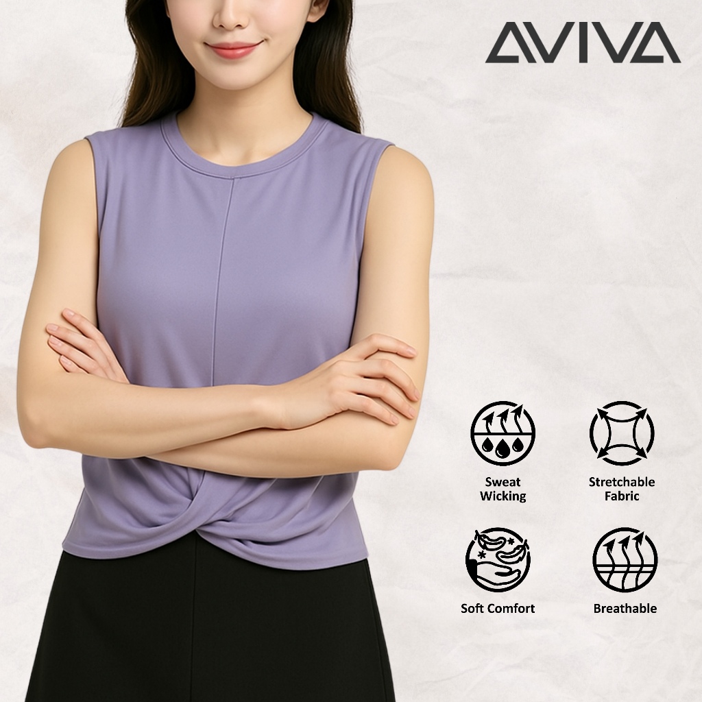 【S size only】AVIVA Active Sleeveless Top (80-7116) | Shopee Malaysia