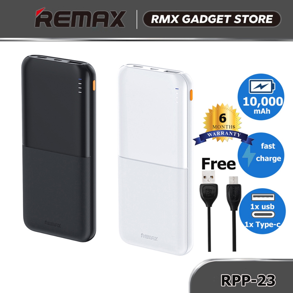 Remax 2.4A Fast Charging 10000 mAh PowerBank for Smart Phone RPP-23 ...