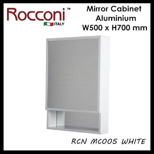 (READY STOCK) ROCCONI RCN MC005/MC006 Aluminium Mirror Cabinet White ...