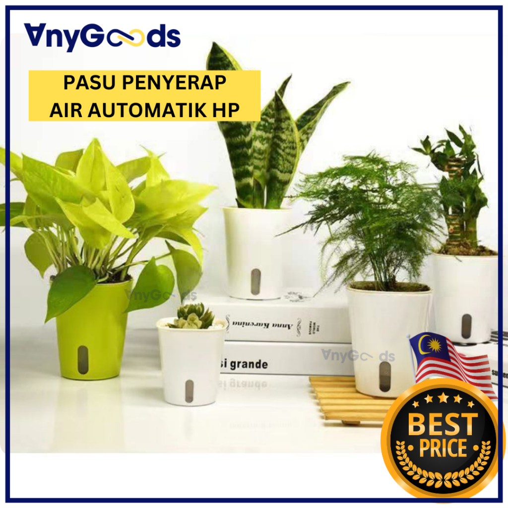 AnyGoods HP Self Watering Planter Flower Pots Hydroponic Pot Automatic ...