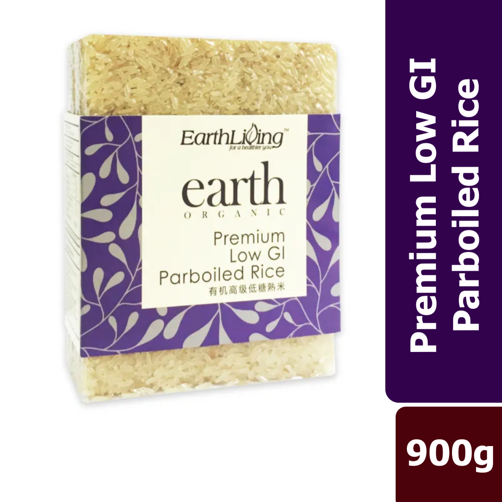 EARTH ORGANIC Premium Low GI Parboiled Rice 900g | Shopee Malaysia