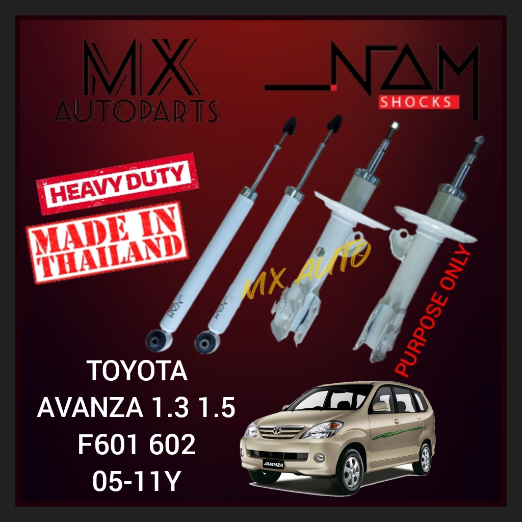 ( MADE IN THAILAND ) NAM HEAVY DUTY SHOCK ABSORBER TOYOTA AVANZA 1.3 1. ...