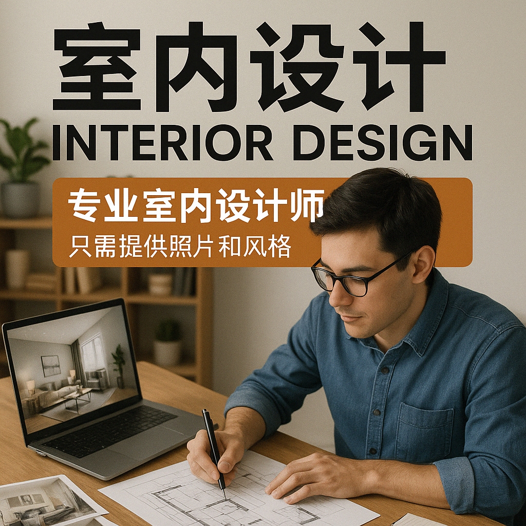室内设计interior design,专业室内设计师Ai出图，提供照片和风格，我们来生成 | Shopee Malaysia