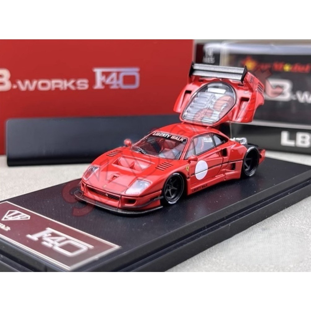 Star Model 1/64 LBWK F40 Red Ordinary Black Base OR Red Luxury ...