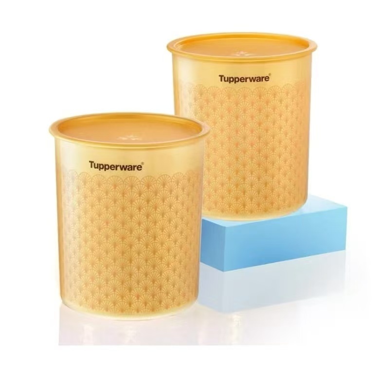 Tupperware Golden Touch Canister large 4.3L (1pc) Kitchenware, Canister ...
