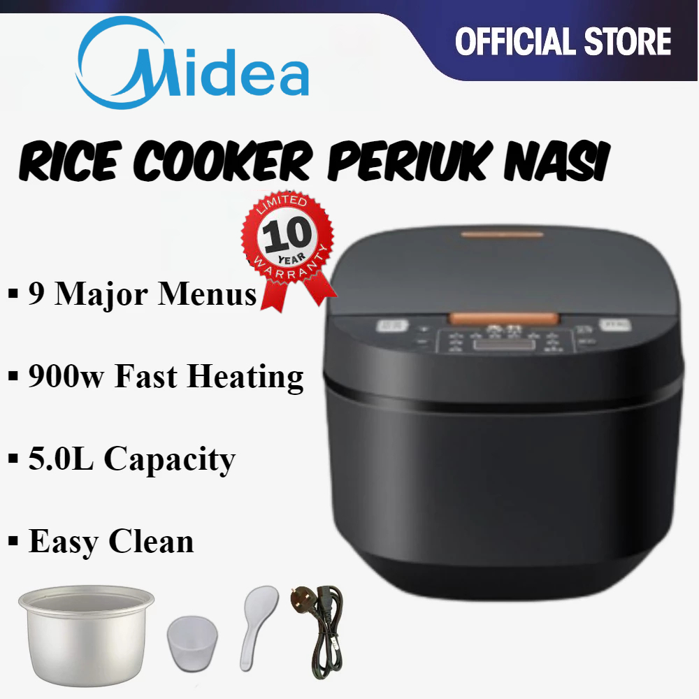 MIDEA Rice Cooker Electric Rice Cooker Pot Multi-Function Smart Non ...