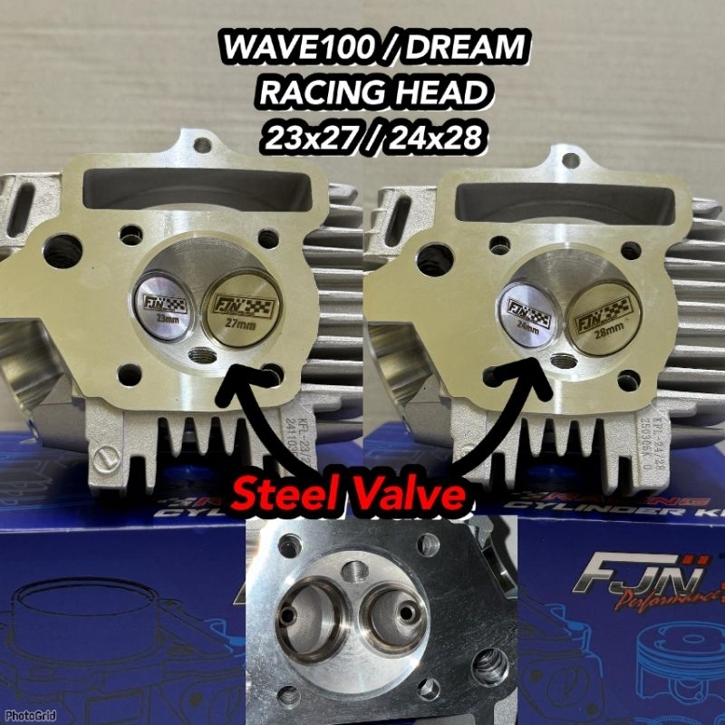 (NEW) EX5 DREAM HEAD RACING EX5 DREAM WAVE100 VALVE STEEL 23/27 24/28 ...