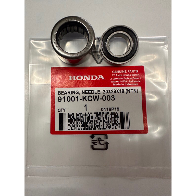 HONDA 91001-KCW-003 REAR PULLEY NEEDLE BEARING SET HK202918 6902 FOR ...