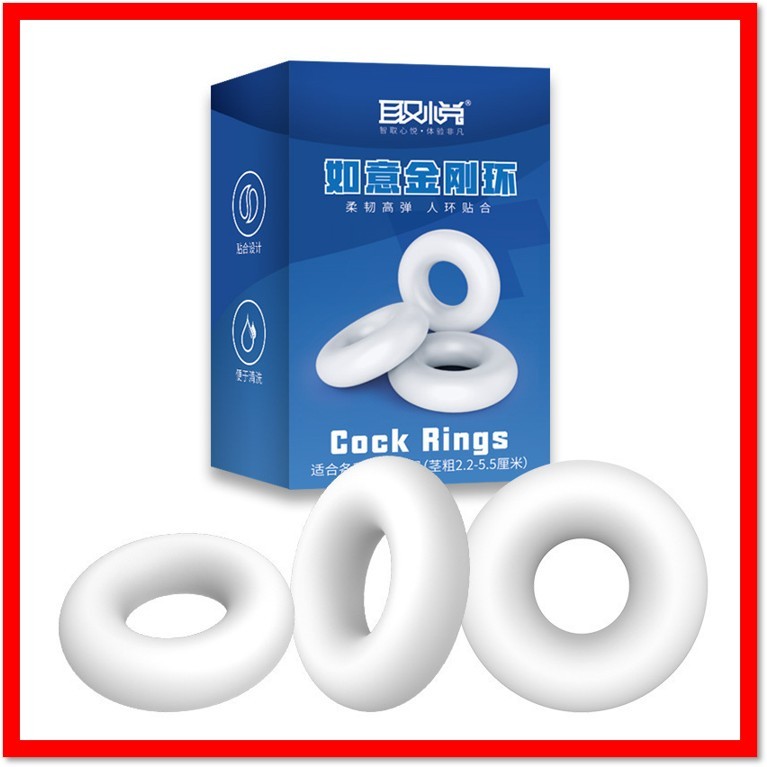 3In1 Energy Ring Delay Ring Long Lasting Condom For Man Cincin Tahan ...