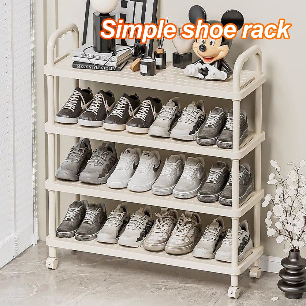Easy to assemble shoe rack Four layer multi-layer shoe rack Indoor ...