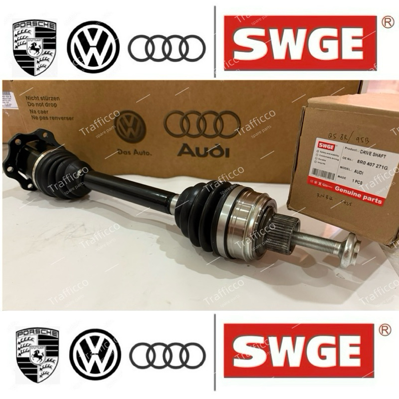 thumbnail image 2 of Pair Front Left & Right Drive Shafts For Audi Q5 8R (2.0L TDI/TFSI) - OE Specs, 8R0407271G 2 of 3