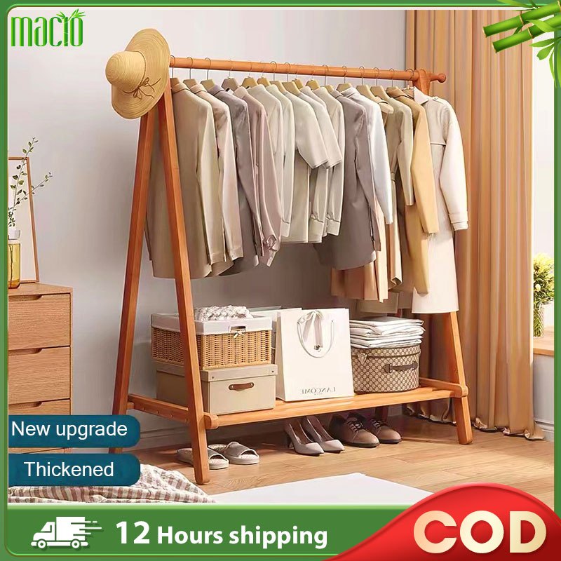 【In Stock】66/86/116CM Coat Rack Storage Multifunctional Drying Rack ...