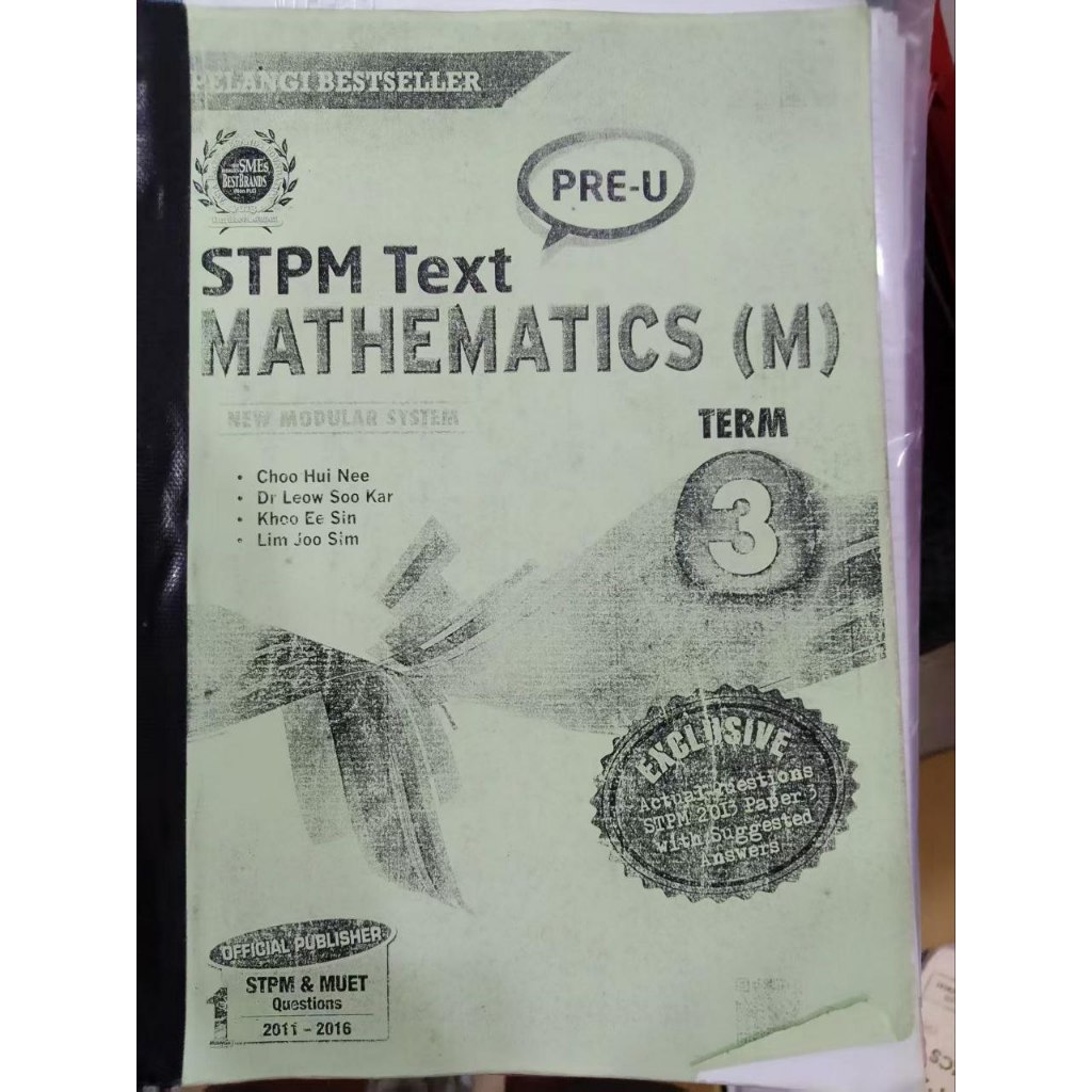 stpm math(m) sem3 text book pre-u 🔥 | Shopee Malaysia