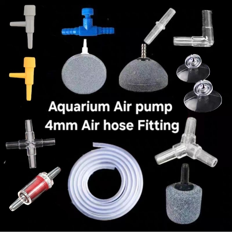 Saricho Aquarium Air Pump Accessories Kit – 26 Ft Hose, 8 Air Stones, Check Valves, Connectors - View #3