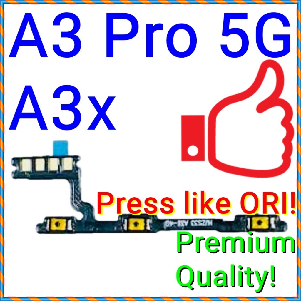 (Press like ORI) NEW On /Off Volume Button Switch Flex Ribbon for Oppo ...