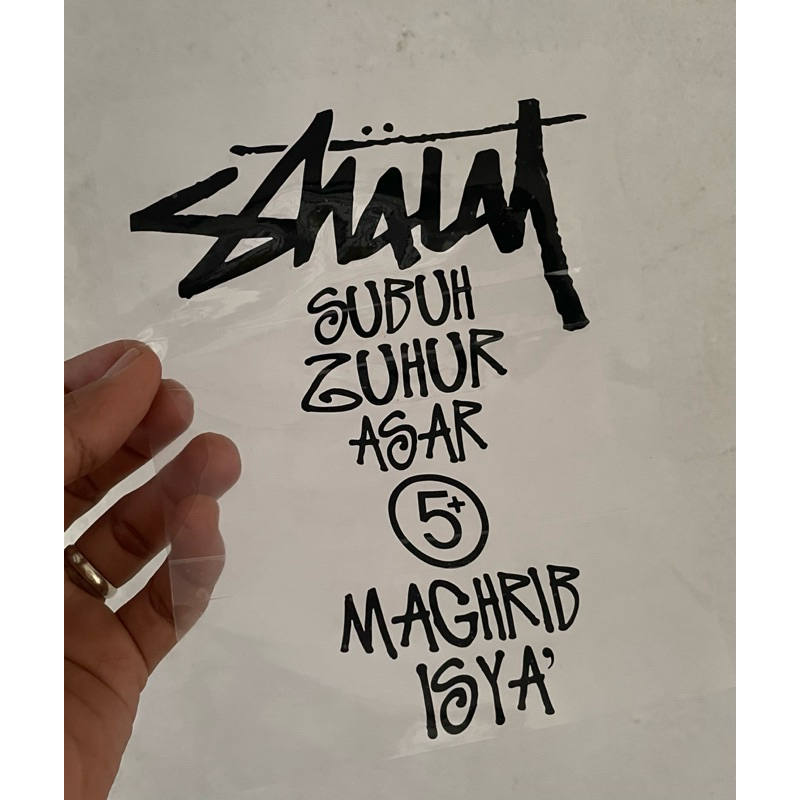 New!! 2025 Design Stussy Shalat Solat 5 waktu Car Premium sticker ...