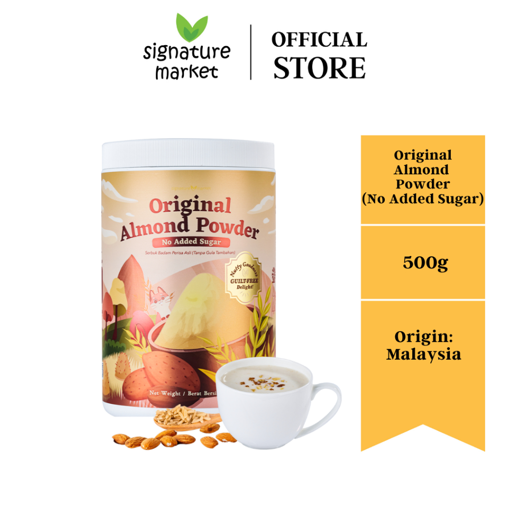 Signature Market Original Almond Powder (No Added Sugar) (500g ...