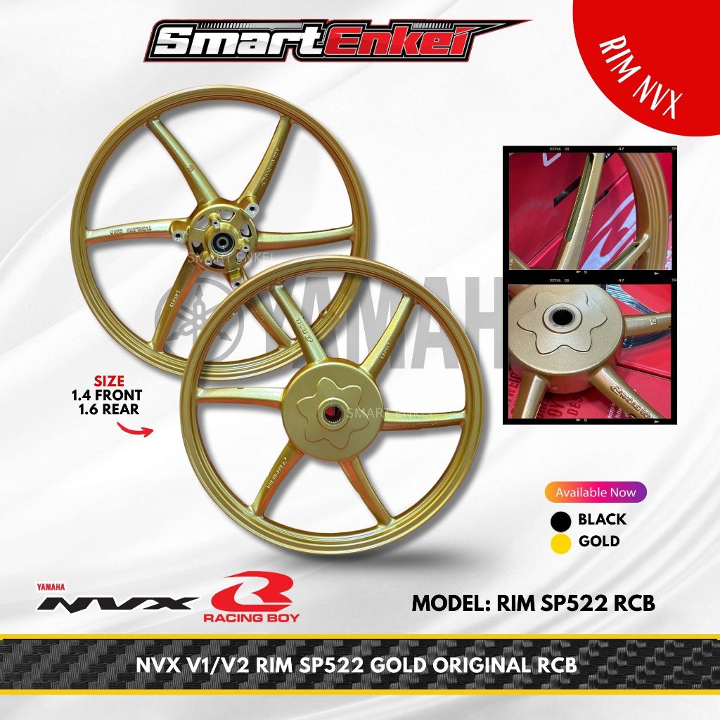 NVX V1/V2 RIM SP522 GOLD ORIGINAL RCB | Shopee Malaysia